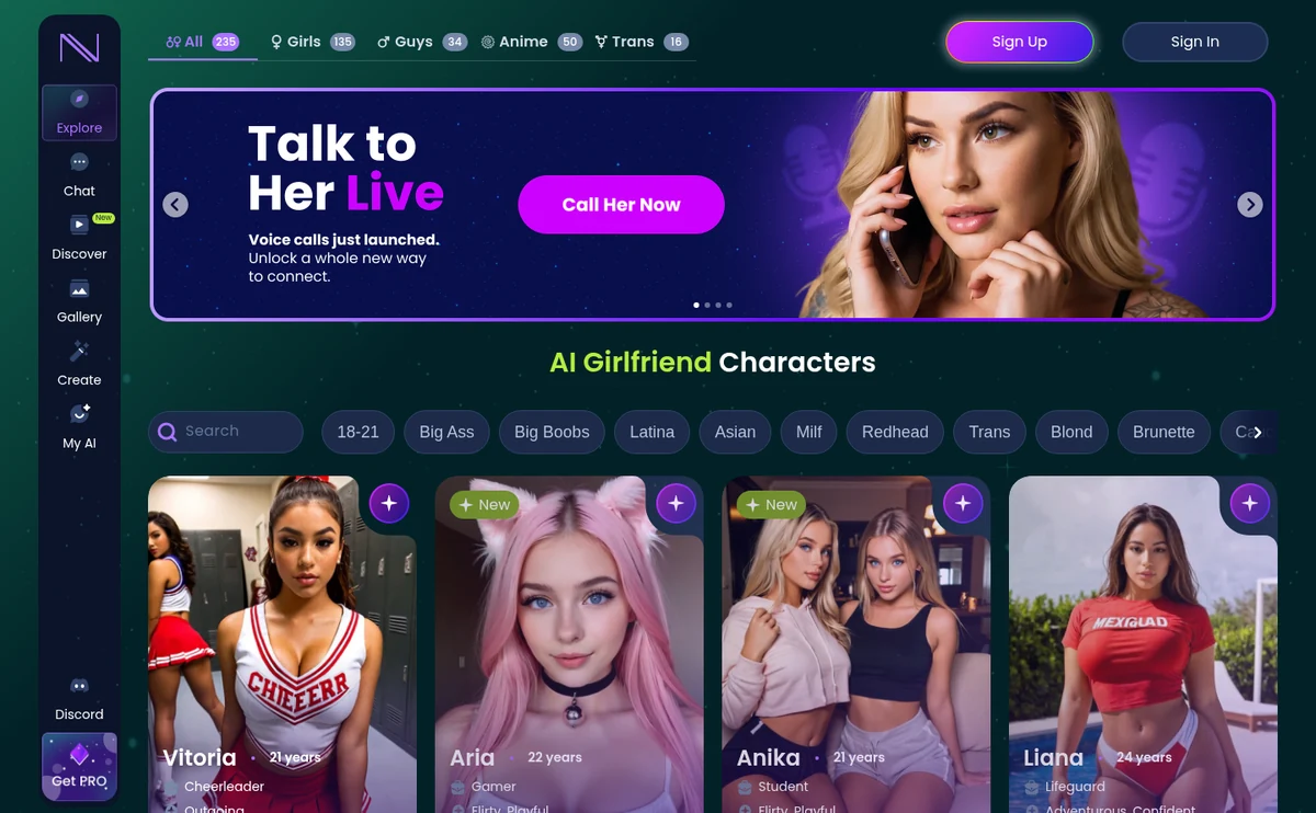Infatuated character browser interface